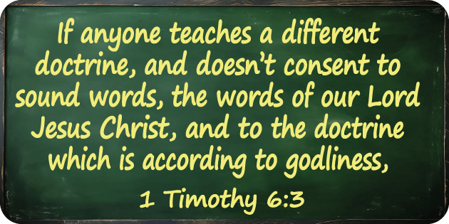 1 Timothy 6 3