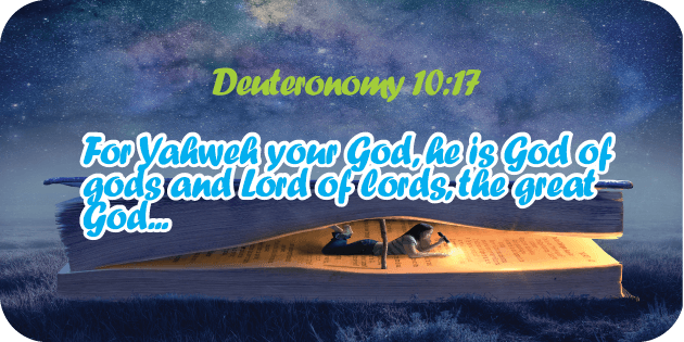 Deuteronomy 10 17a