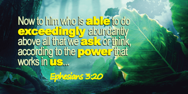 Ephesians 3 20