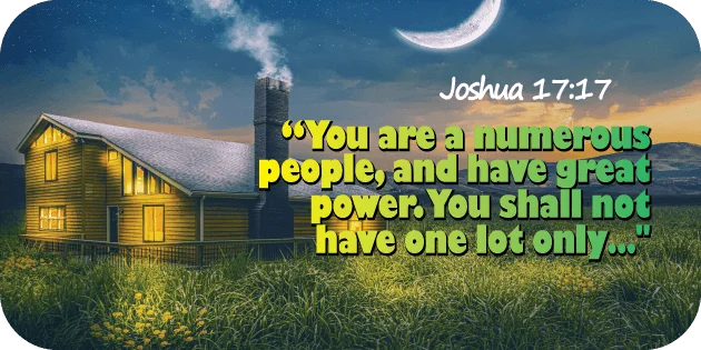 Joshua 17 17
