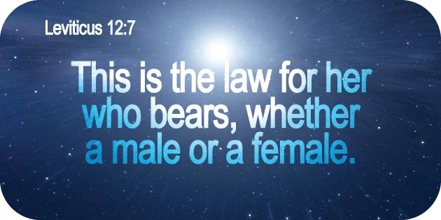 Leviticus 12 7