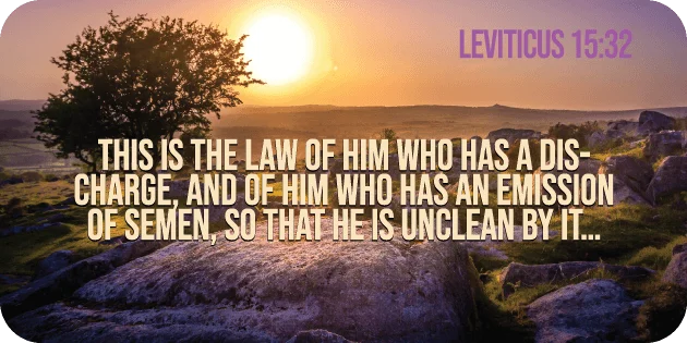 Leviticus 15 32
