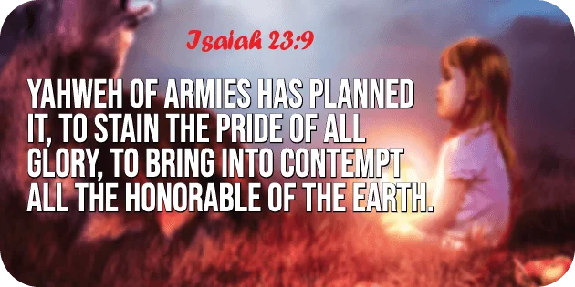Isaiah 23 9