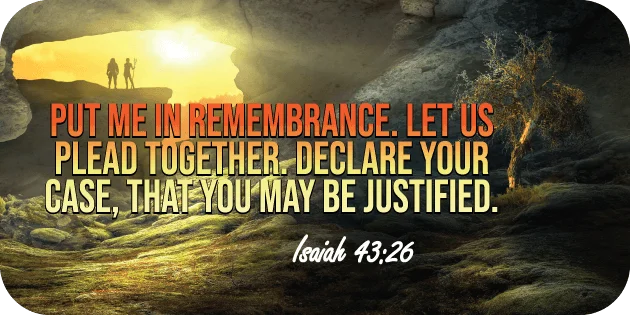 Isaiah 43 26