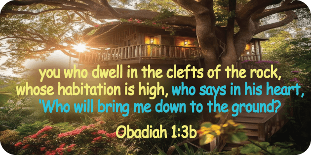 Obadiah 1 3b