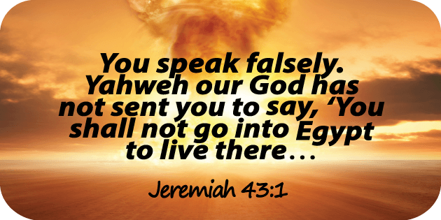 Jeremiah 43 1