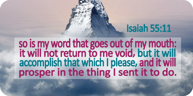 Isaiah 55 11