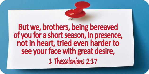 1 Thessalonians 2 17