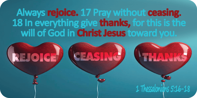 1 Thessalonians 5 16 18
