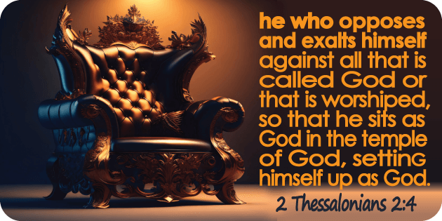 2 Thessalonians 2 4
