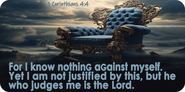 1 Corinthians 4 4