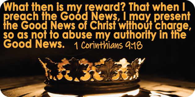 1 Corinthians 9 18