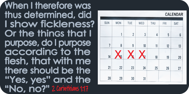 2 Corinthians 1 17