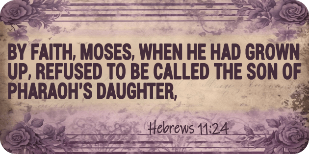Hebrews 11 24