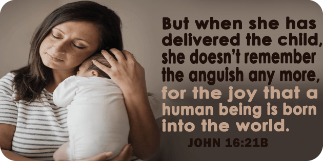 John 16 21b