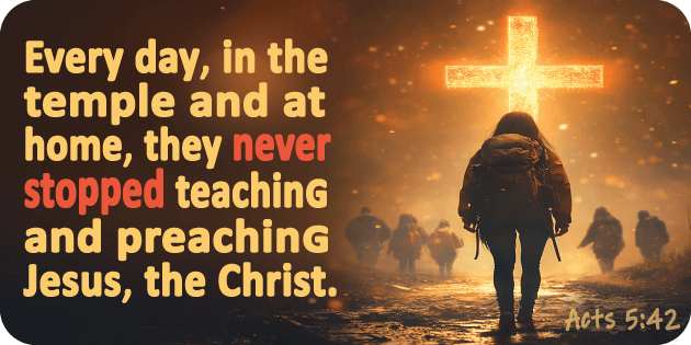 Acts 5 42
