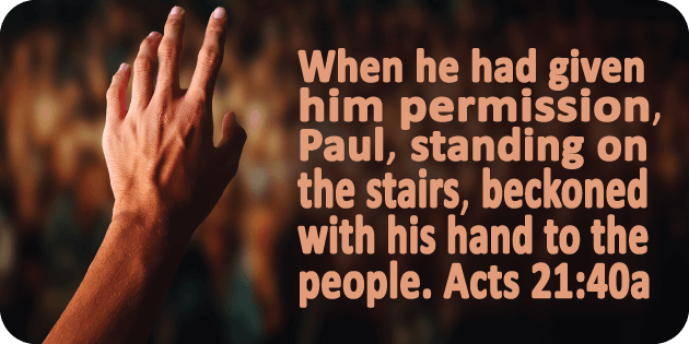 Acts 21 40a