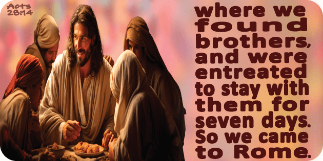 Acts 28 14