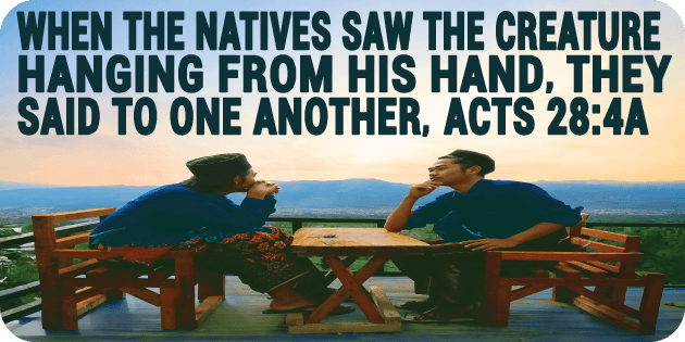 Acts 28 4a
