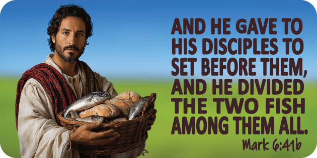 Mark 6 41b