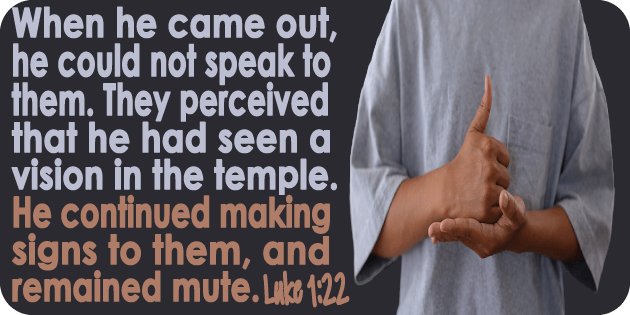 Luke 1 22