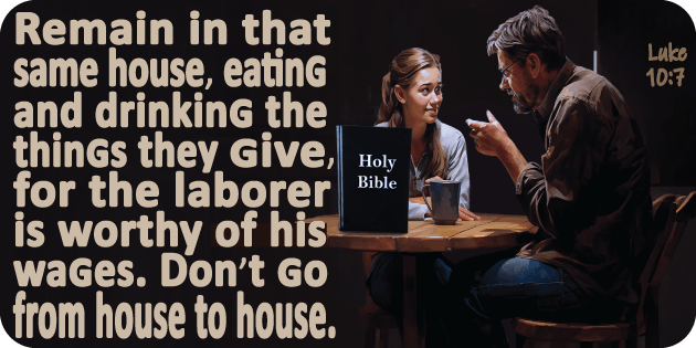 Luke 10 7