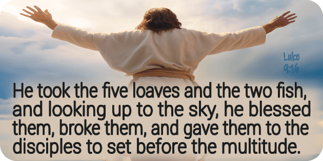 Luke 9 16