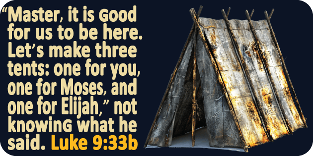 Luke 9 33b
