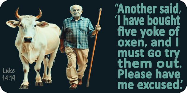 Luke 14 19