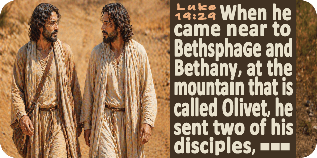 Luke 19 29