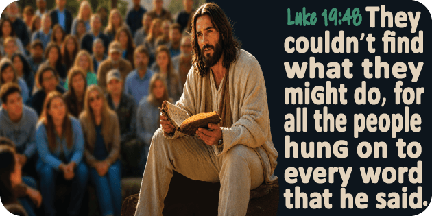 Luke 19 48
