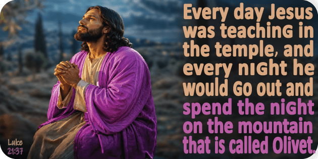 Luke 21 37