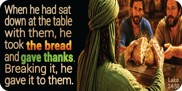 Luke 24 30