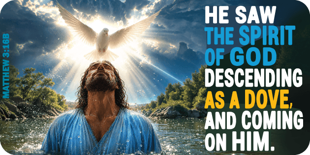 Matthew 3 16b