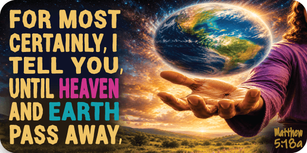 Matthew 5 18a