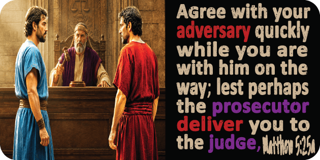 Matthew 5 25a