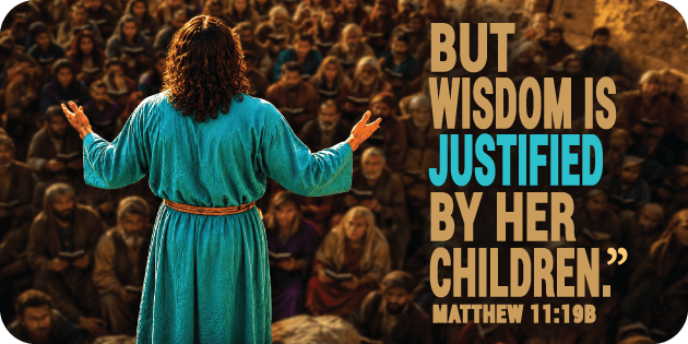 Matthew 11 19b