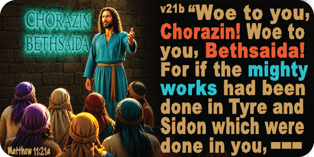 Matthew 11 21a