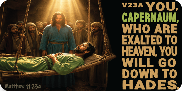 Matthew 11 23a