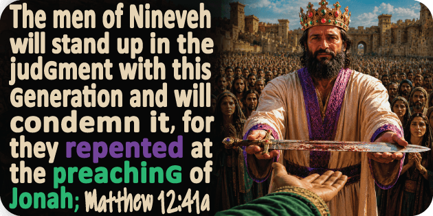 Matthew 12 41a