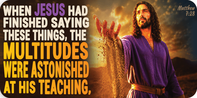 Matthew 7 28