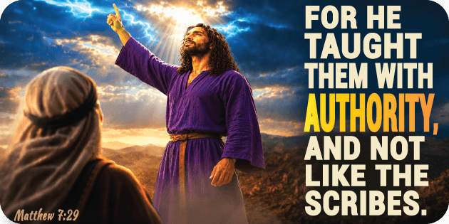 Matthew 7 29