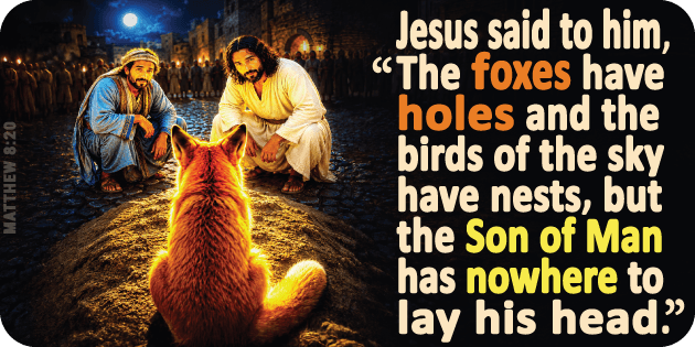 Matthew 8 20