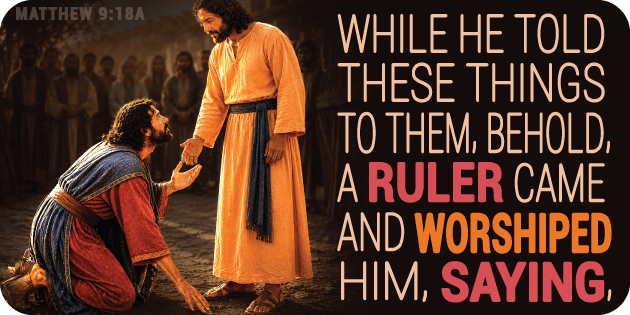 Matthew 9 18a