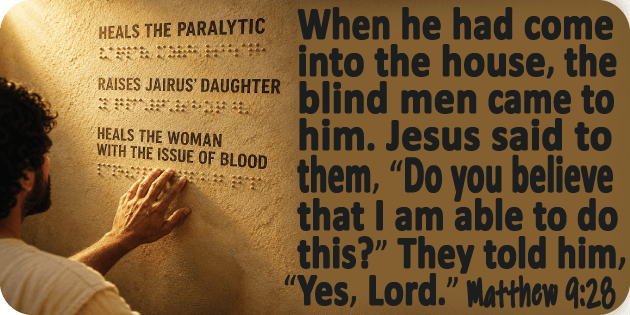 Matthew 9 28