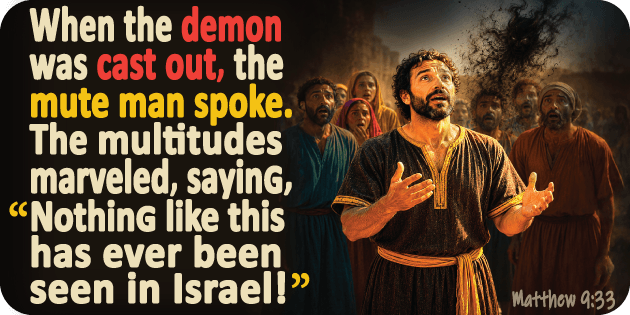 Matthew 9 33