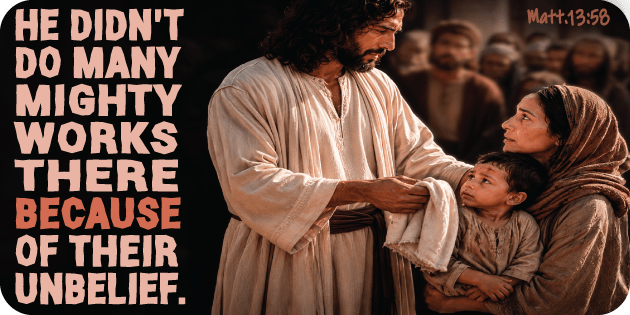 Matthew 13 58