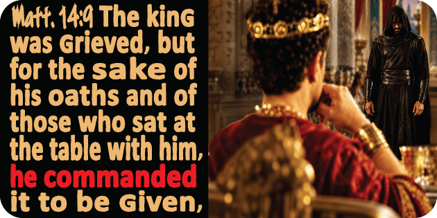 Matthew 14 9