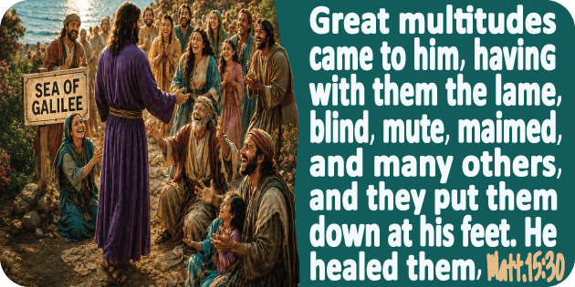 Matthew 15 30 Matthew 15 30