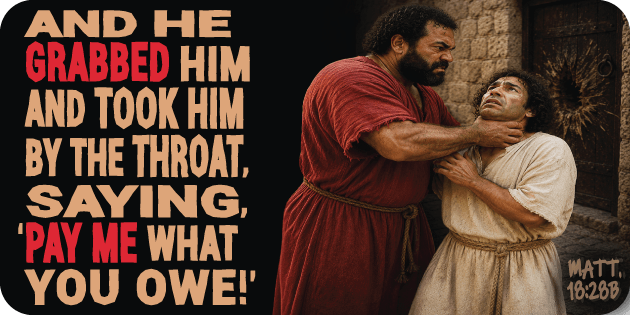 Matthew 18 28b